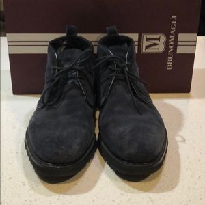 Bruno Magli Wender Navy Suede Chukka-size 9